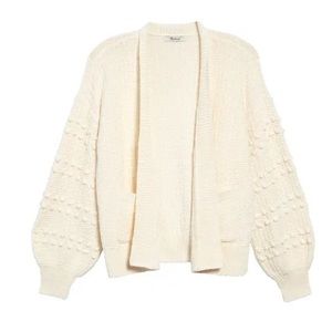 Madewell bobble sleeve cardigan